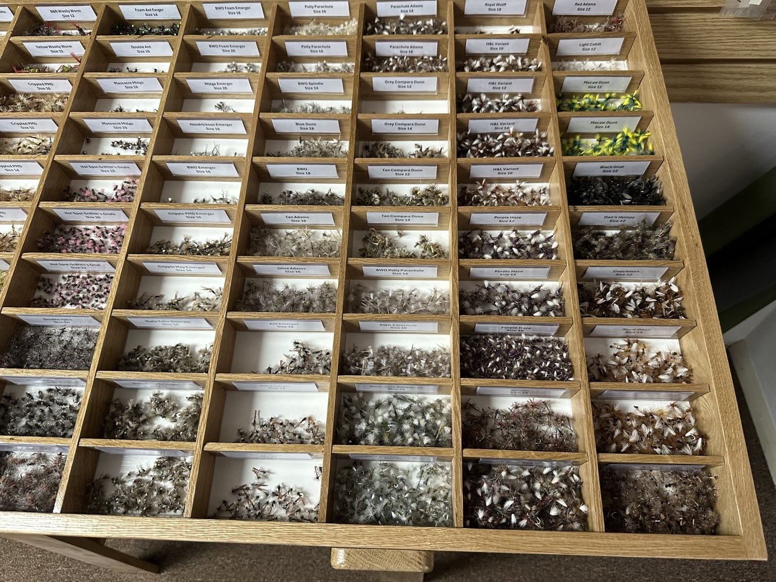Fly shop displays